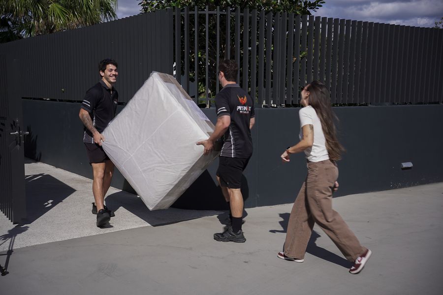Phoenix Removals crew at work on a home moves job
