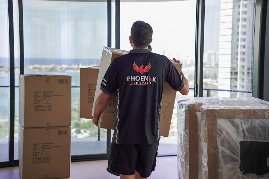 Phoenix mover placing boxes exactly where the customer wants them