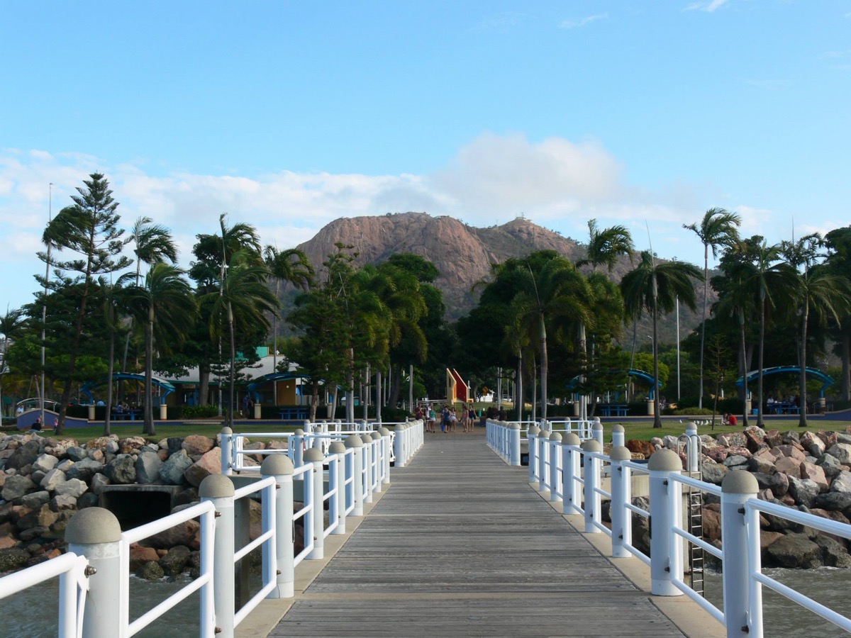 Townsville with Castle Hill in the background